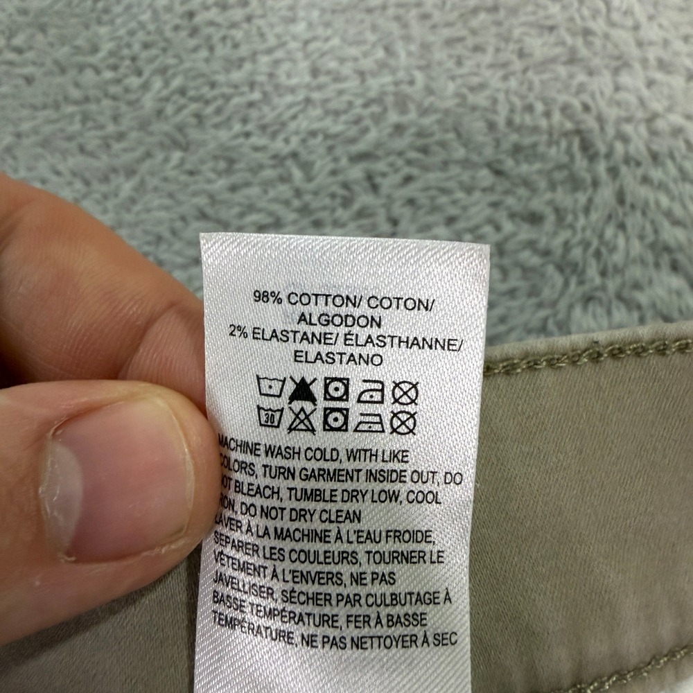 Lucky Brand Mens 34x32 121 Slim Straight Pants Beige Khaki Cotton Stretch Casual - Picture 10 of 14